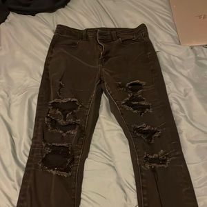 Black, ripped jeans from American Eagle